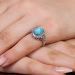 انگشتر فیروزه شجری زنانه کد 16932