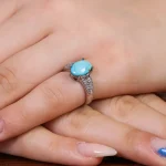 انگشتر فیروزه شجری زنانه کد 16939