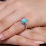 انگشتر فیروزه شجری زنانه کد 16940