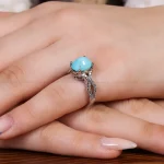 انگشتر فیروزه شجری زنانه کد 16942