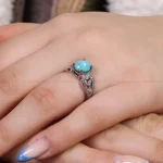 انگشتر فیروزه شجری زنانه کد 16948