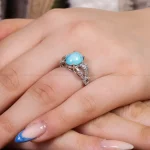 انگشتر فیروزه شجری زنانه کد 16949