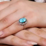 انگشتر فیروزه شجری زنانه کد 16951