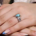 انگشتر فیروزه شجری زنانه کد 16953