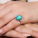 انگشتر فیروزه شجری زنانه کد 16962