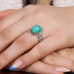 انگشتر فیروزه شجری زنانه کد 16963
