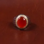 انگشتر عقیق مردانه کد 16970