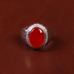 انگشتر عقیق مردانه کد 16973