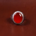 انگشتر عقیق مردانه کد 16981