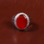 انگشتر عقیق مردانه کد 16983