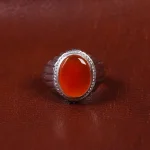 انگشتر عقیق مردانه کد 16985