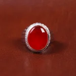 انگشتر عقیق مردانه کد 16989