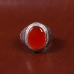 انگشتر عقیق مردانه کد 16990