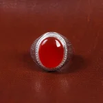 انگشتر عقیق مردانه کد 16994