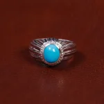 انگشتر فیروزه عجمی مردانه کد 17001