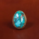 انگشتر فیروزه شجری مردانه کد 17018
