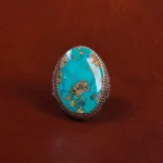 انگشتر فیروزه شجری مردانه کد 17035