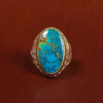 انگشتر فیروزه شجری مردانه کد 17173