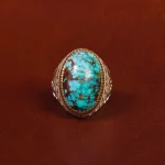 انگشتر فیروزه شجری مردانه کد 17178