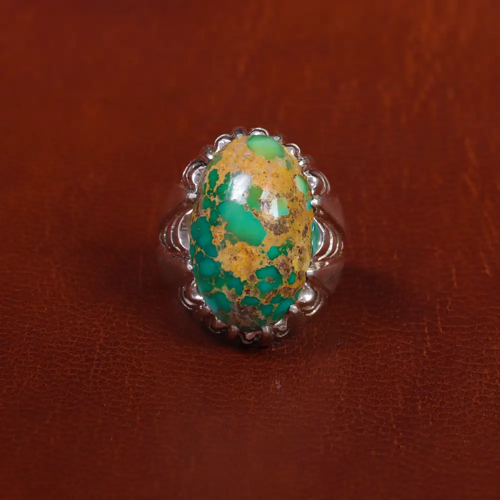 انگشتر فیروزه شجری مردانه کد 17184