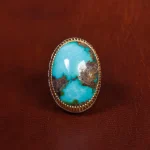 انگشتر فیروزه شجری مردانه کد 17193