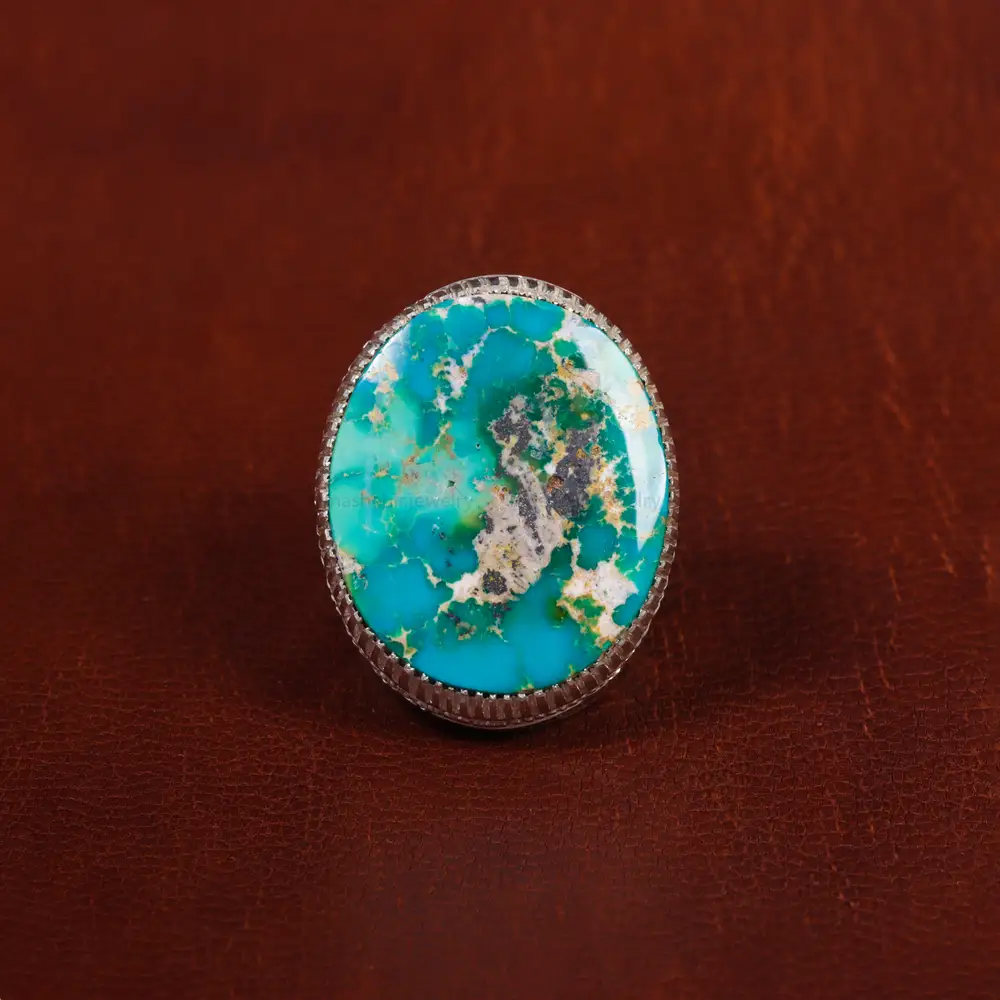 انگشتر فیروزه شجری مردانه کد 17198