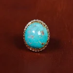 انگشتر فیروزه شجری مردانه کد 17214