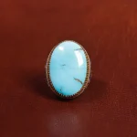 انگشتر فیروزه شجری مردانه کد 17254