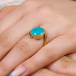 انگشتر فیروزه شجری زنانه کد 17259
