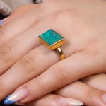 انگشتر فیروزه شجری زنانه کد 17261