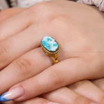 انگشتر فیروزه شجری زنانه کد 17270