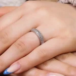 انگشتر موزانايت زنانه کد 17299