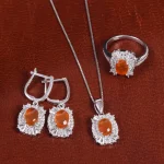 نیم ست عقیق زنانه کد 16893