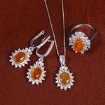 نیم ست عقیق زنانه کد 16894