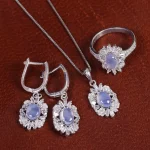 نیم ست عقیق سوسنی زنانه کد 16899