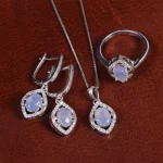 نیم ست عقیق سوسنی زنانه کد 16901