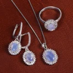 نیم ست عقیق سوسنی زنانه کد 16903