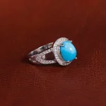 انگشتر فیروزه شجری زنانه کد 16849