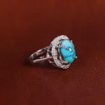انگشتر فیروزه شجری زنانه کد 16850