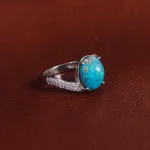 انگشتر فیروزه شجری زنانه کد 16862