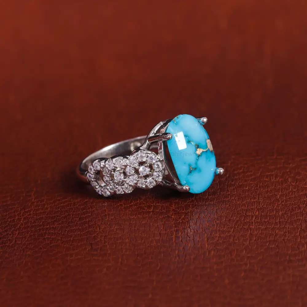 انگشتر فیروزه شجری زنانه کد 16863