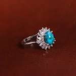 انگشتر فیروزه شجری زنانه کد 16864