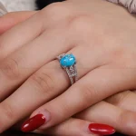 انگشتر فیروزه شجری زنانه کد 16830