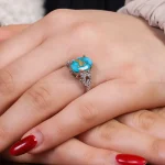 انگشتر فیروزه شجری زنانه کد 16831