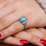 انگشتر فیروزه شجری زنانه کد 16832