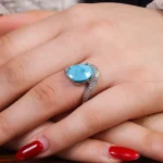 انگشتر فیروزه شجری زنانه کد 16834