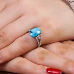 انگشتر فیروزه شجری زنانه کد 16840