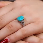 انگشتر فیروزه شجری زنانه کد 16848
