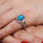 انگشتر فیروزه شجری زنانه کد 16865