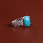 انگشتر فیروزه شجری زنانه کد 17426